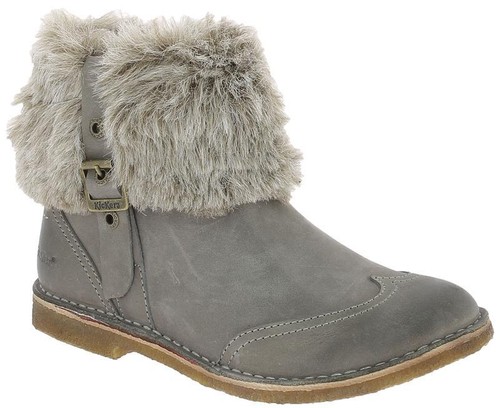 Kickers bottine crepon - kickers, gris