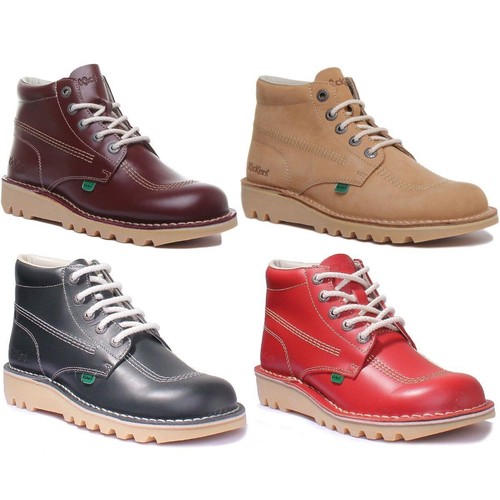 Bottes cuir lacets - À,