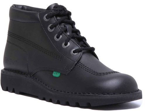 Bottes scolaires cuir noir - scolaires, en