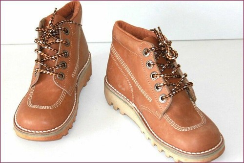 Kickers boots lacets cuir - boots, à